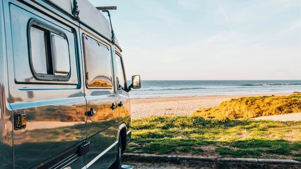 camping-car en été